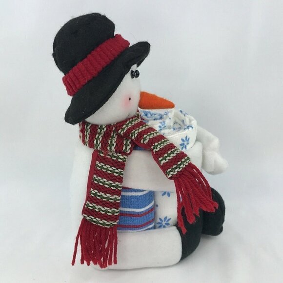Christmas Snowman Plush Cloth Towel Set Holiday Home Decor Dish Kitchen - Picture 6 of 12